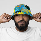 African Pattern Art & Mud Cloth Reversible Bucket Hat Reversible Bucket Hat Tianci 