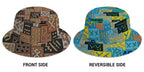 African Pattern Art & Mud Cloth Reversible Bucket Hat Reversible Bucket Hat Tianci 
