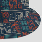 African Symbols Patterns & Patchwork Reversible Bucket Hat Reversible Bucket Hat Tianci 