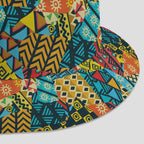 African Symbols Patterns & Patchwork Reversible Bucket Hat Reversible Bucket Hat Tianci 