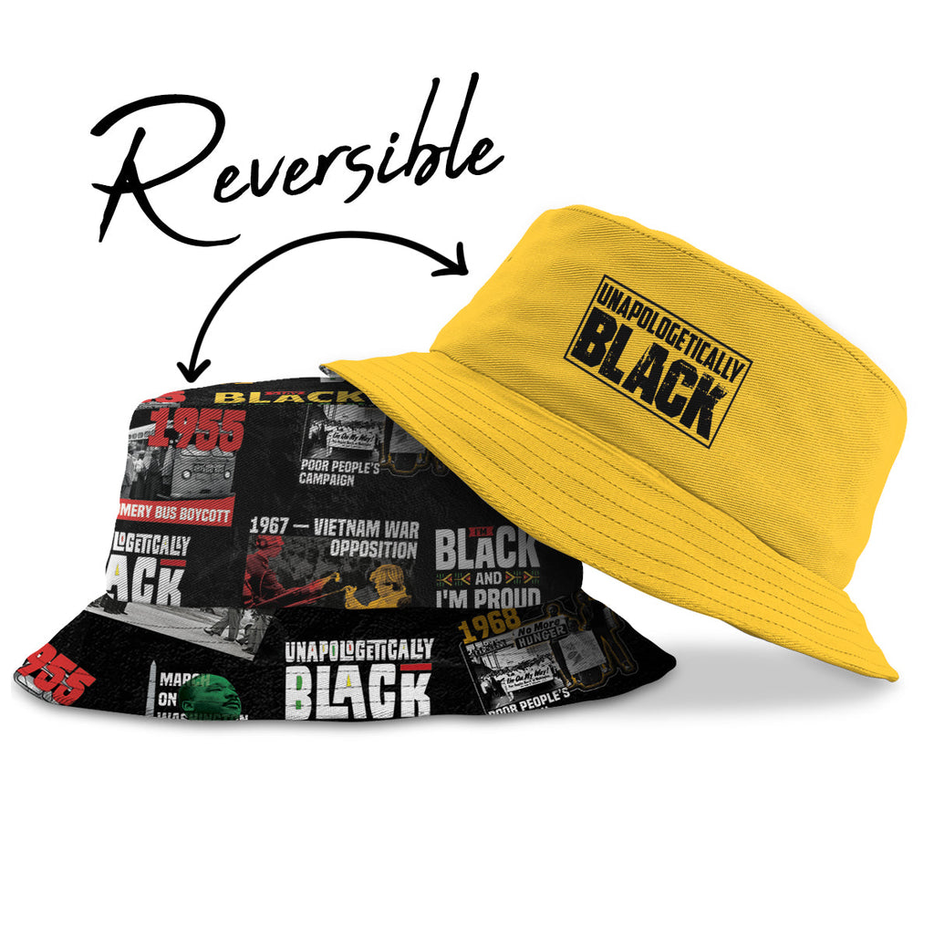 Civil Rights Movement Poster Art Reversible Bucket Hat Reversible Bucket Hat Tianci 