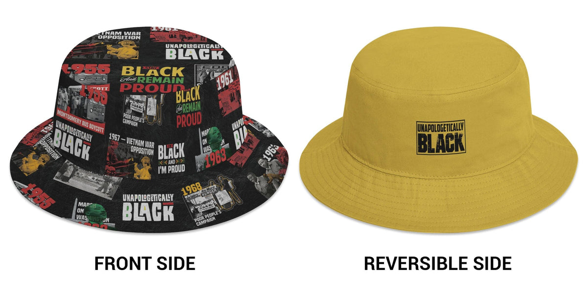 Civil Rights Movement Poster Art Reversible Bucket Hat Reversible Bucket Hat Tianci 
