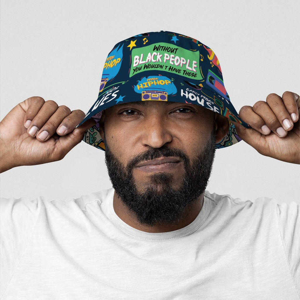 Hip Hop Graffiti Art & Music That Makes Us Proud Reversible Bucket Hat Reversible Bucket Hat Tianci 