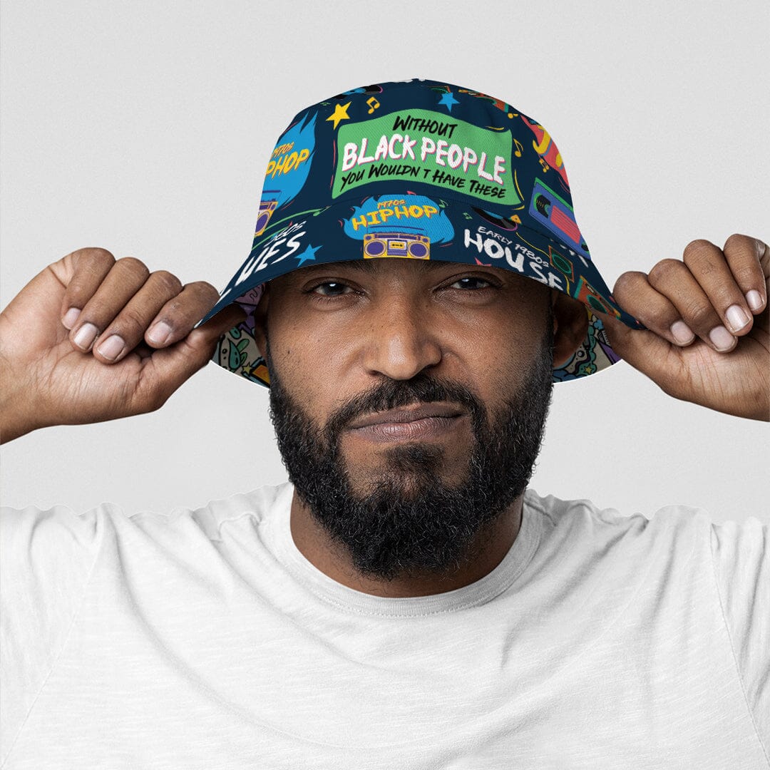 Hip Hop Graffiti Art & Music That Makes Us Proud Reversible Bucket Hat Reversible Bucket Hat Tianci 