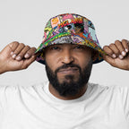 Hip Hop Graffiti Art & Music That Makes Us Proud Reversible Bucket Hat Reversible Bucket Hat Tianci 