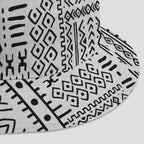 Mudcloth Black And White Reversible Bucket Hat Reversible Bucket Hat Tianci 