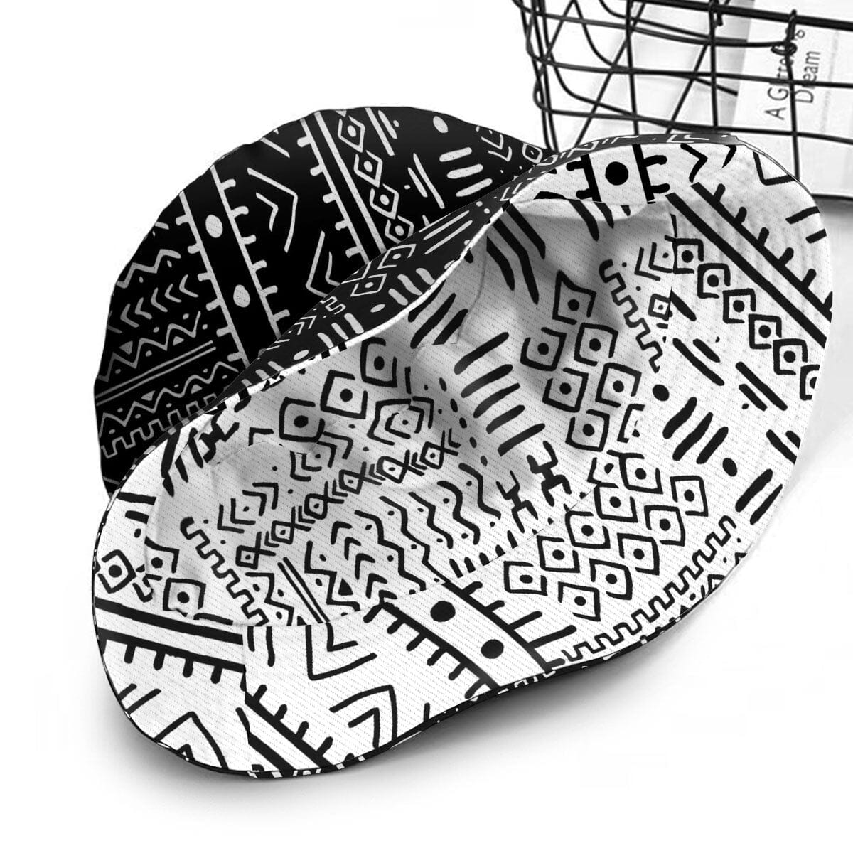 Mudcloth Black And White Reversible Bucket Hat Reversible Bucket Hat Tianci 