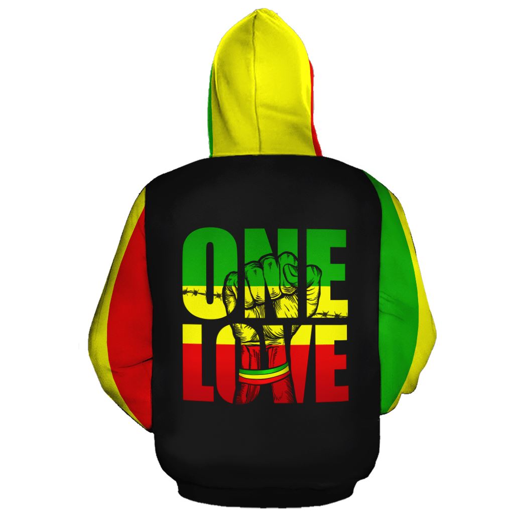 Reggae One Love All-over Hoodie Hoodie Tianci 