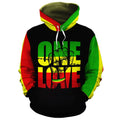 Reggae One Love All-over Hoodie Hoodie Tianci Pullover S 