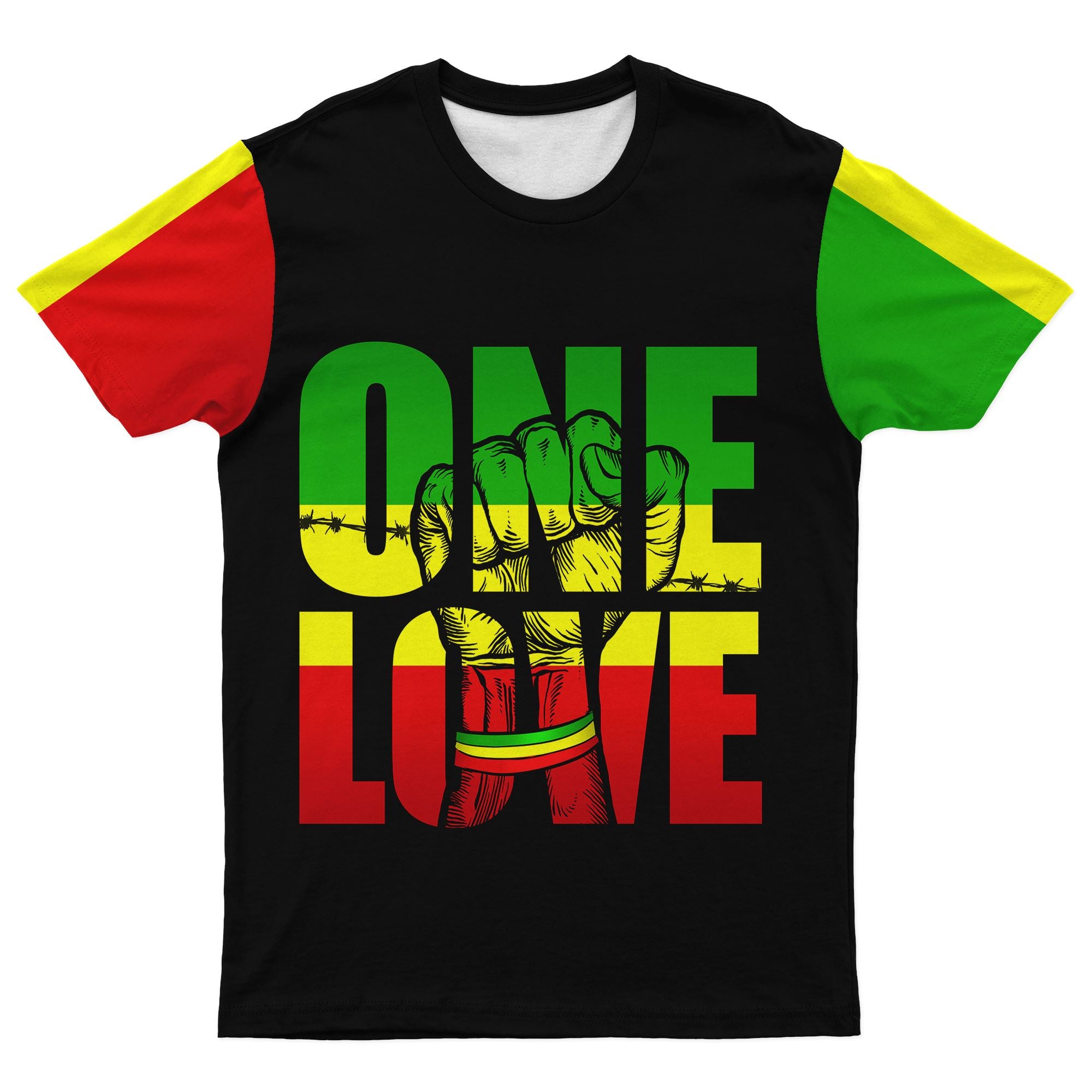 Reggae One Love T-shirt | African American Clothing – Melaninful