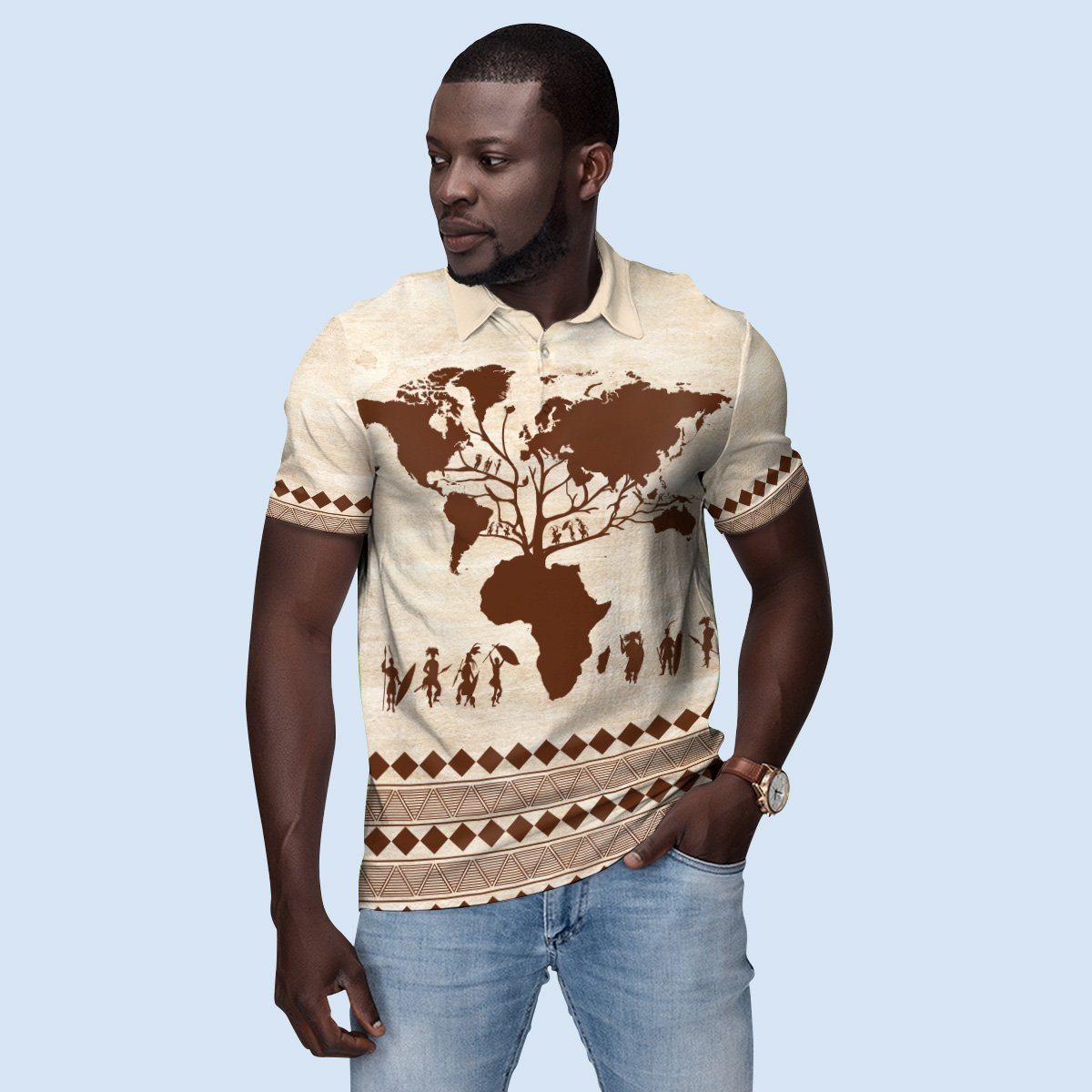 Root Africa Polo Shirt Polo Shirt Tianci 