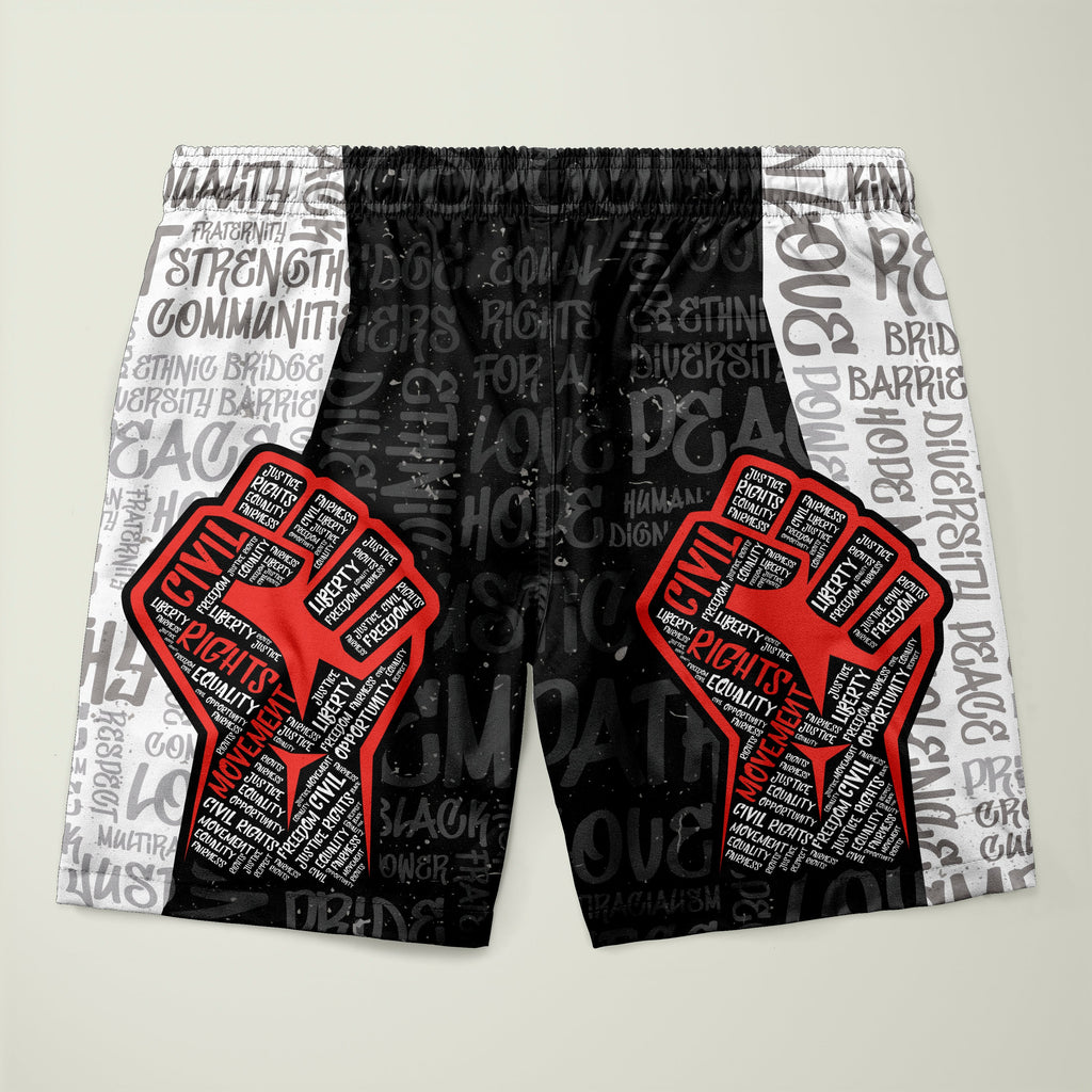 Civil Rights Movement Justice Fist Shorts Shorts Tianci 