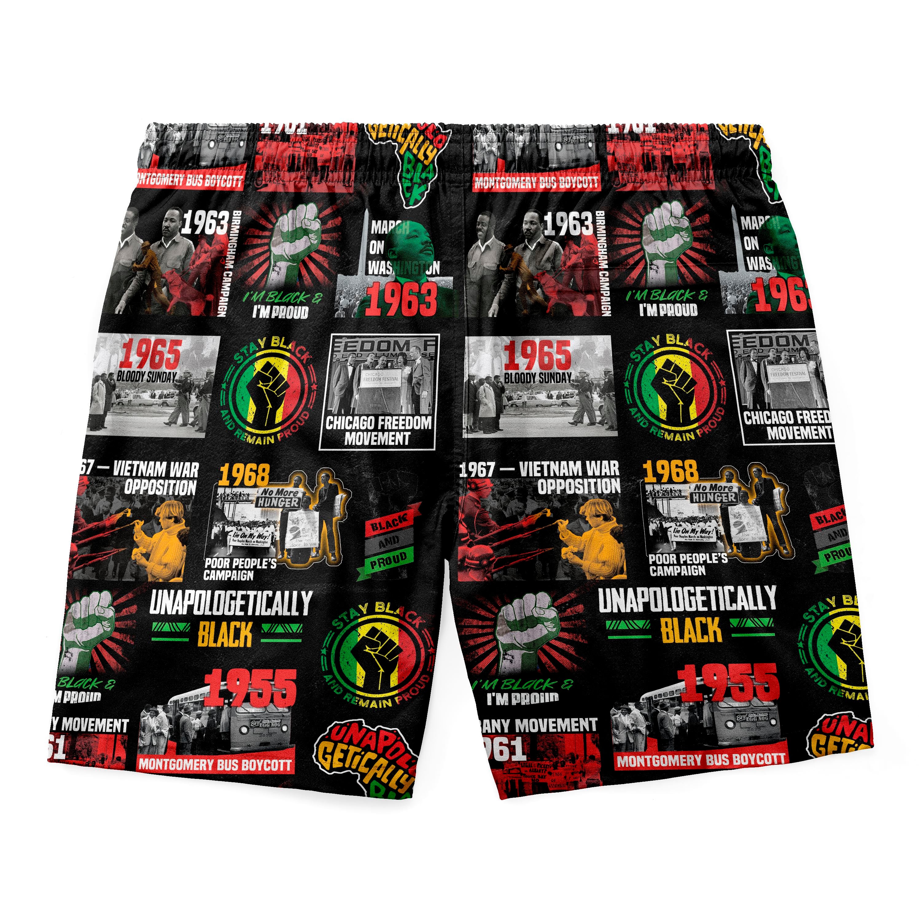 Civil Rights Movement Poster Art Shorts Shorts Tianci 