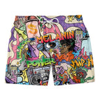 Hip Hop Graffiti Art Shorts Shorts Tianci 