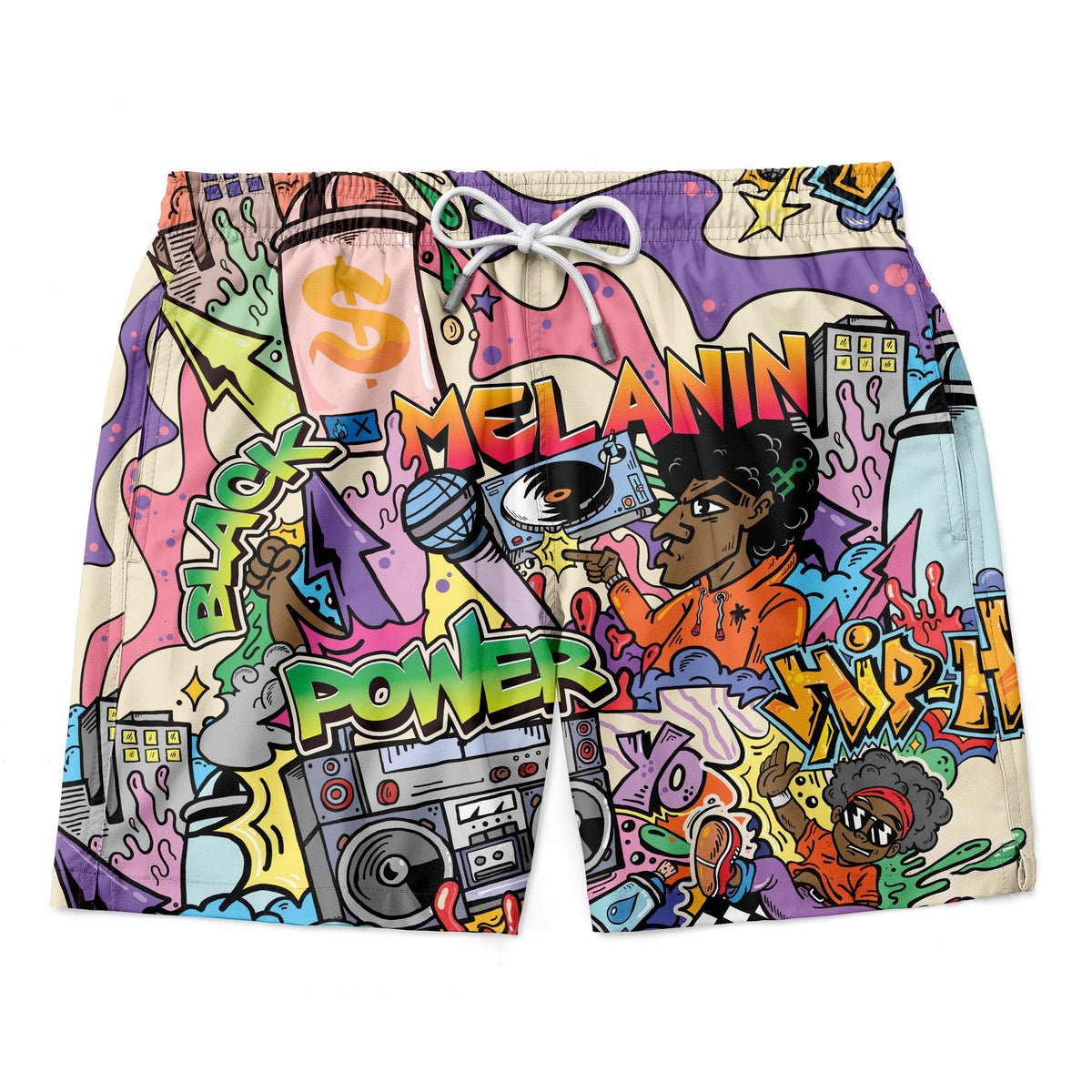 Hip Hop Graffiti Art Shorts Shorts Tianci 