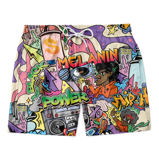 Hip Hop Graffiti Art Shorts Shorts Tianci 