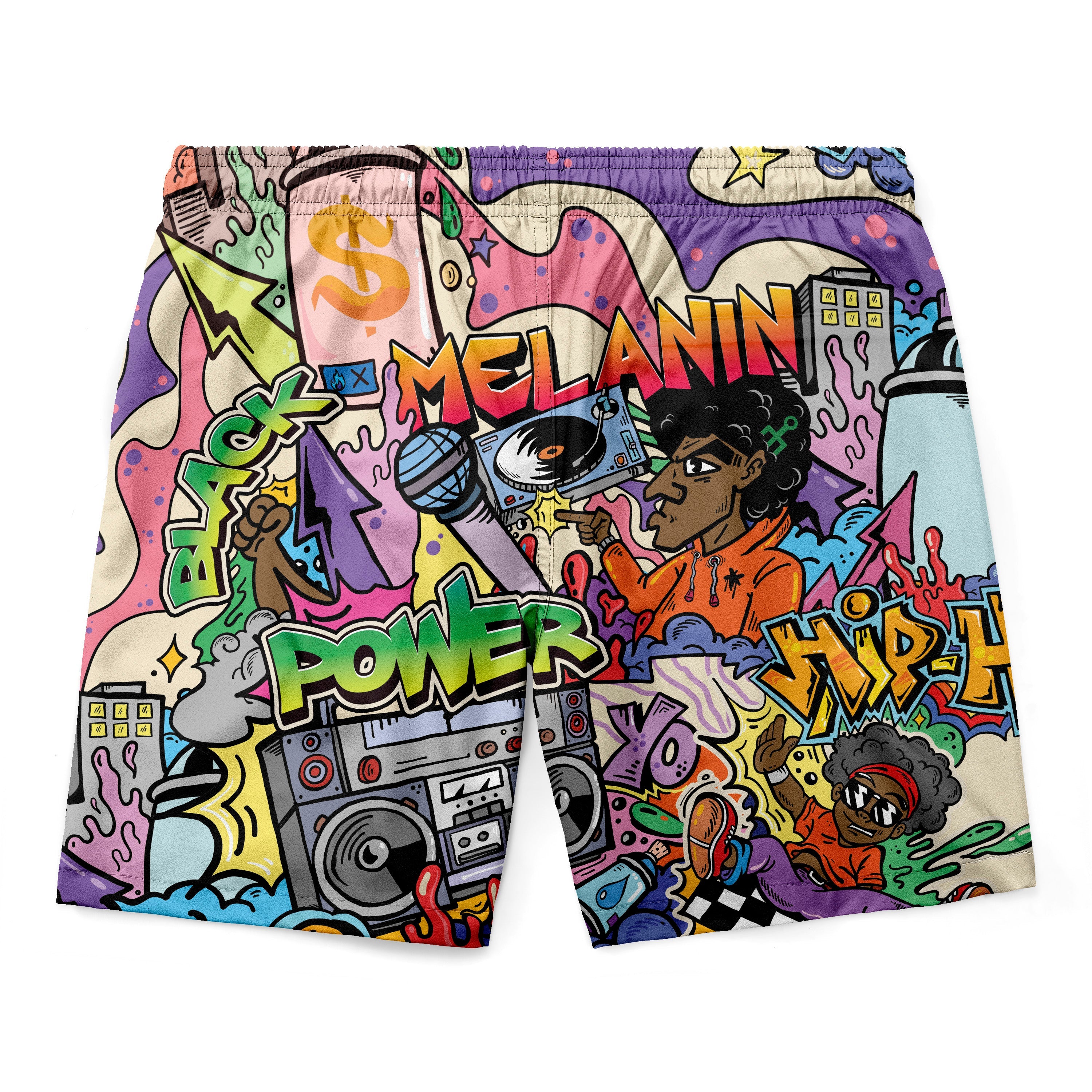 Hip Hop Graffiti Art Shorts Shorts Tianci 