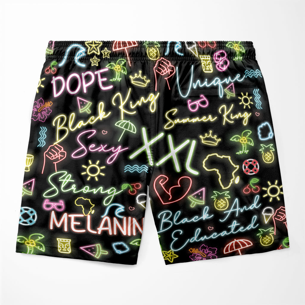 Dope Black King Neon Shorts Shorts Tianci 