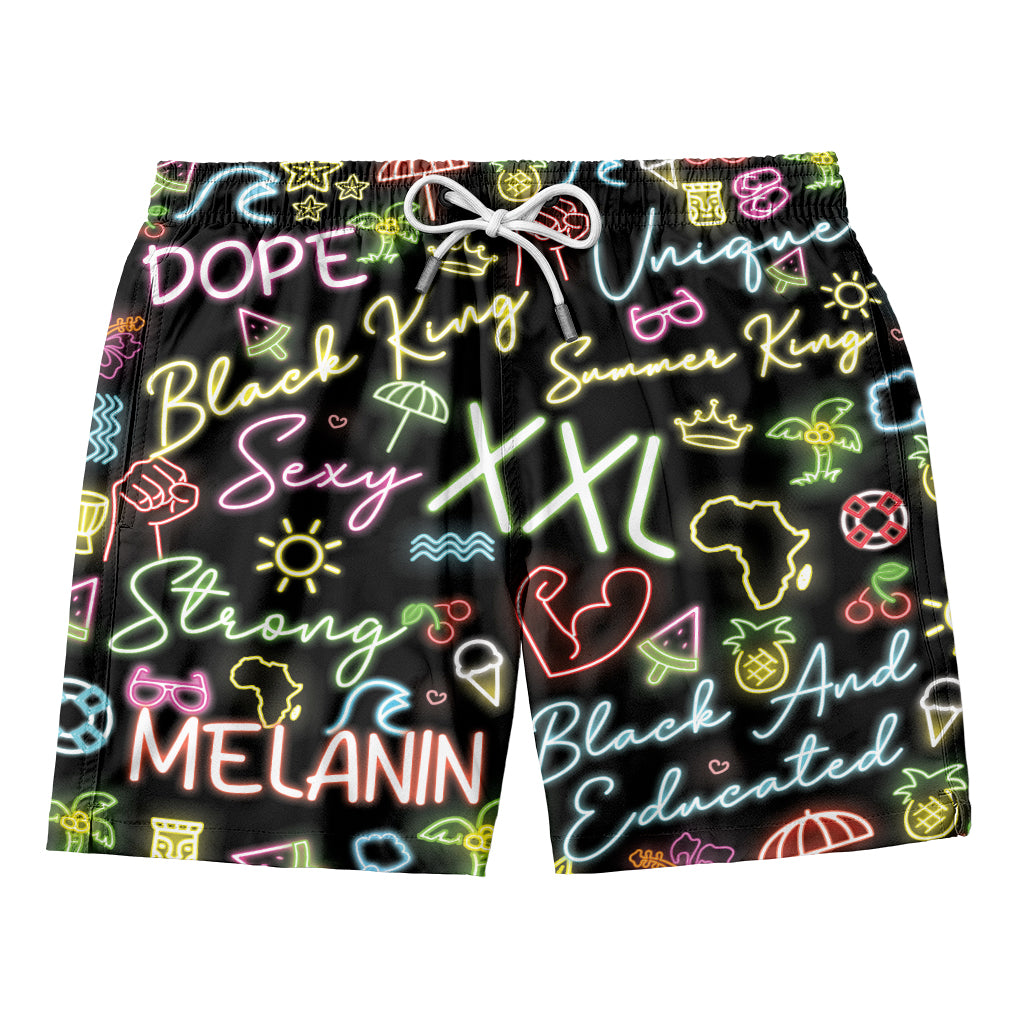 Dope Black King Neon Shorts Shorts Tianci 
