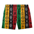 African Symbols In Pan African Colors Shorts Shorts Tianci 
