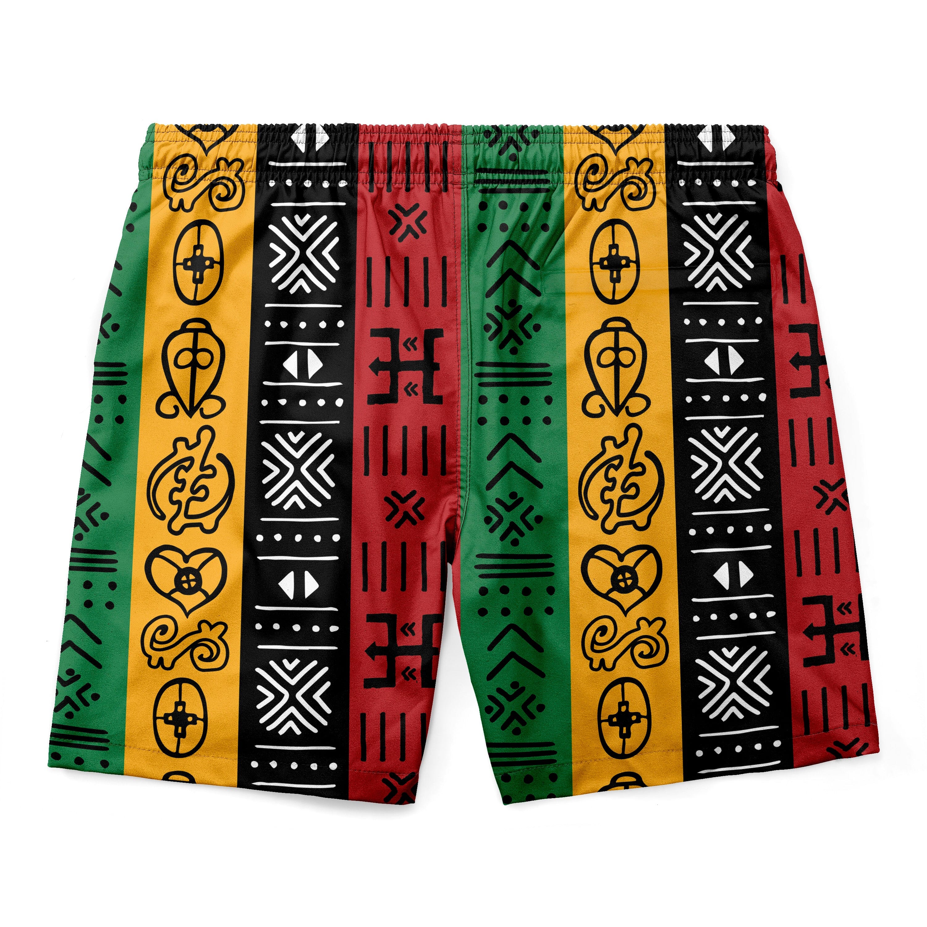 African Symbols In Pan African Colors Shorts Shorts Tianci 