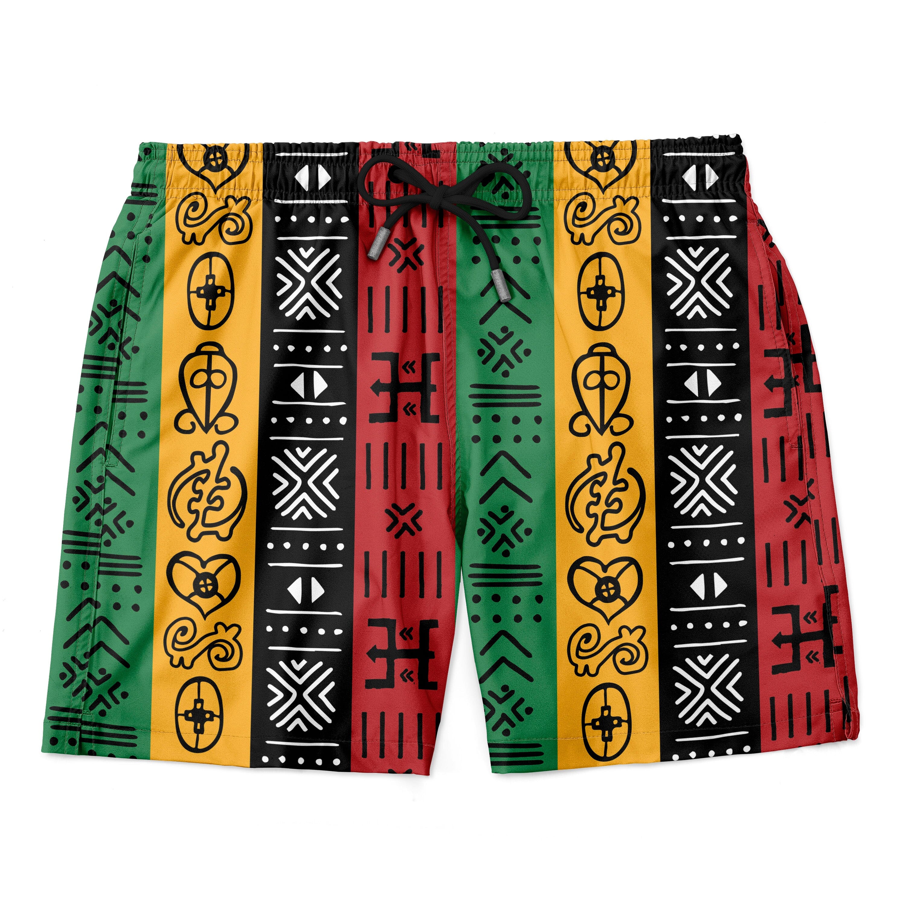 African Symbols In Pan African Colors Shorts Shorts Tianci 