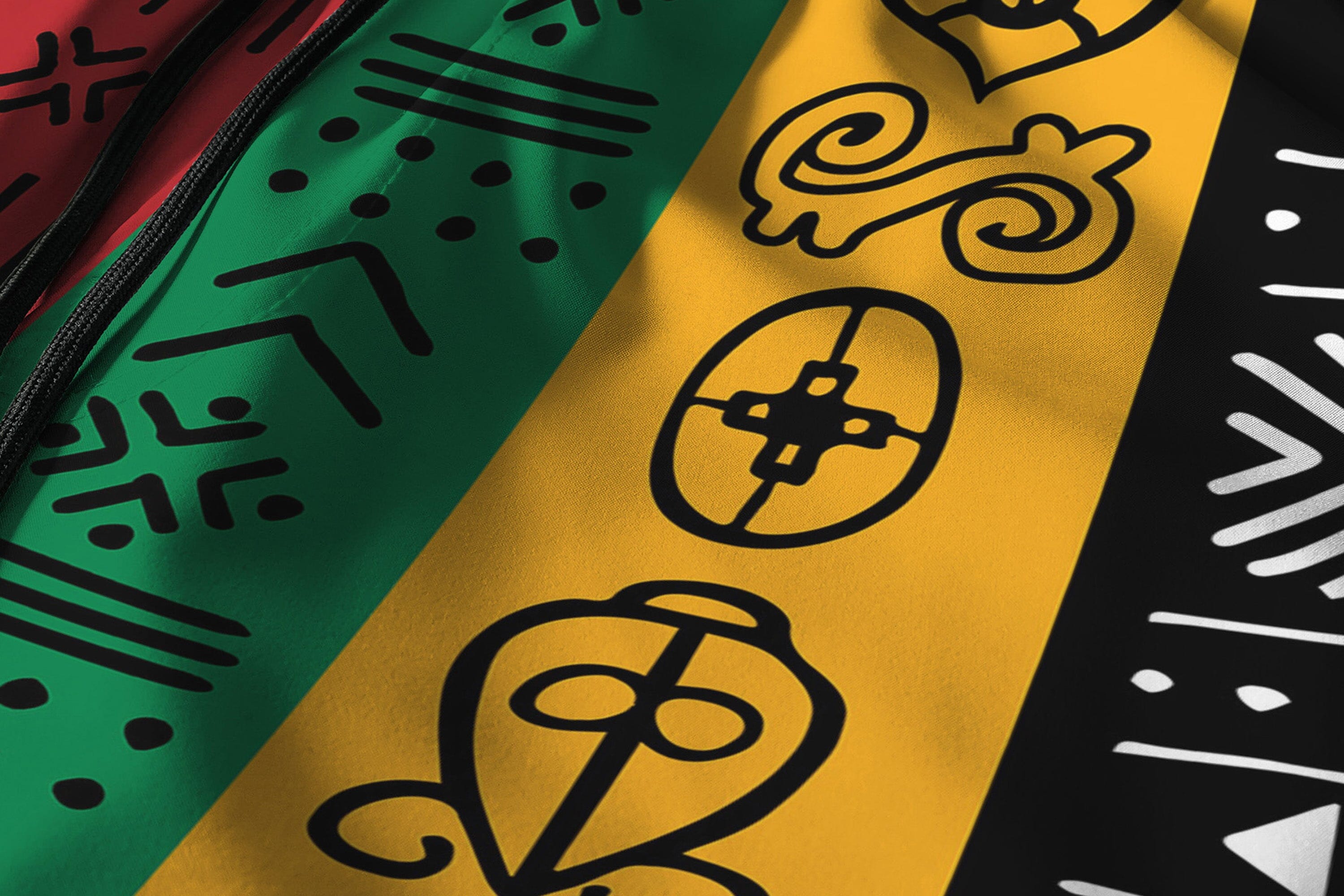 African Symbols In Pan African Colors Shorts Shorts Tianci 