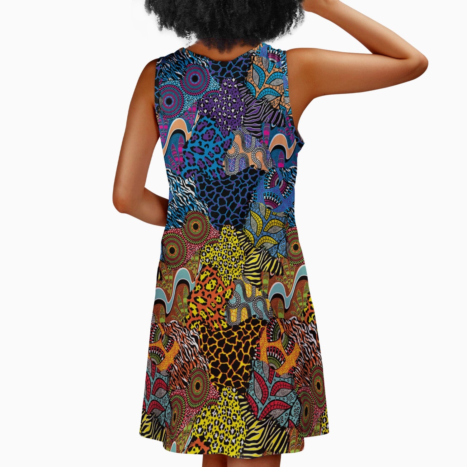 African Patchwork Summer Dress Summer Dress Tianci 