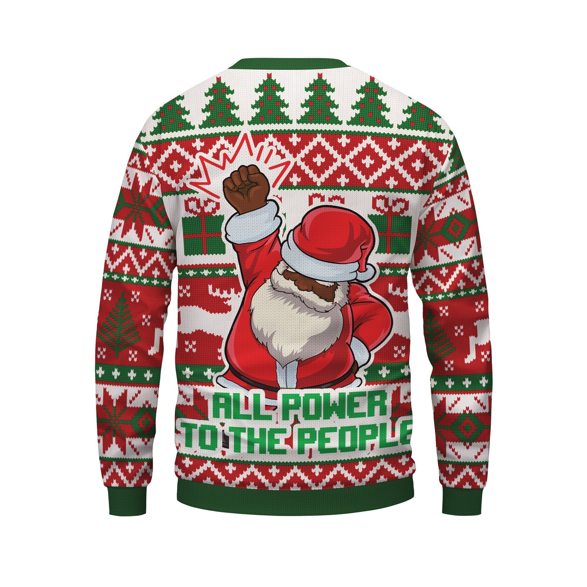 Santa Fist Ugly Sweatshirt Sweatshirt Tianci 