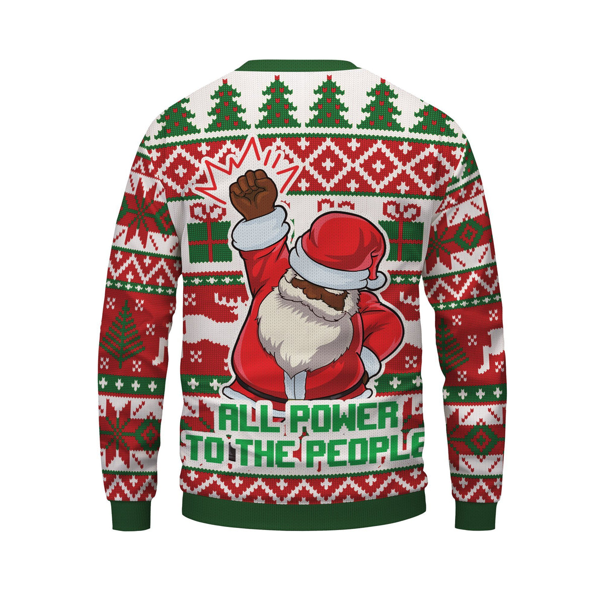 Santa Fist Ugly Sweatshirt Sweatshirt Tianci 