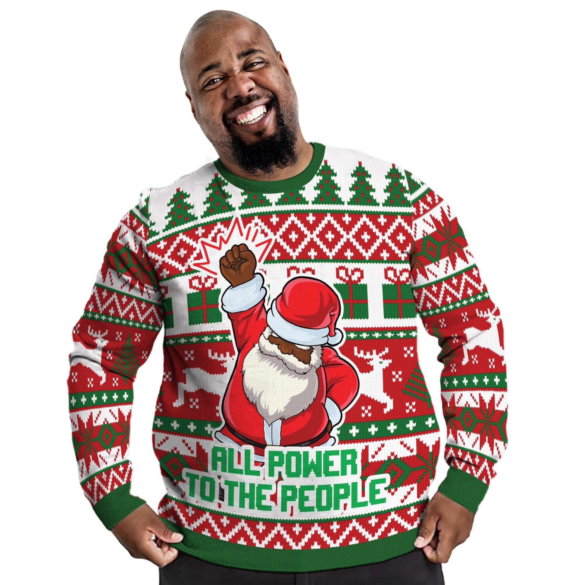 Santa Fist Ugly Sweatshirt Sweatshirt Tianci 
