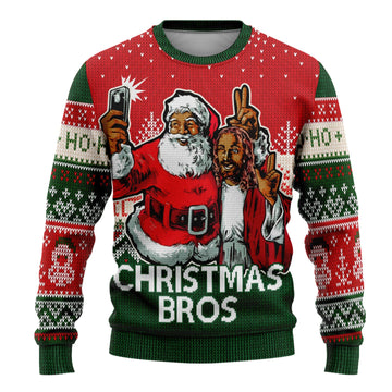 Christmas Bros Ugly Sweatshirt Sweatshirt Tianci 