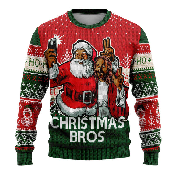 Christmas Bros Ugly Sweatshirt Sweatshirt Tianci