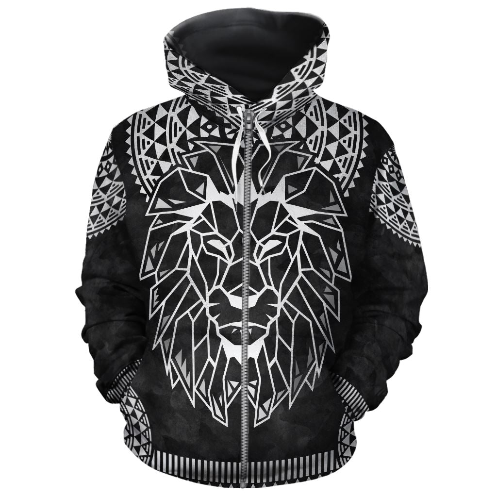 Silver Lion 2 All-Over Hoodie Hoodie Tianci Zip S 