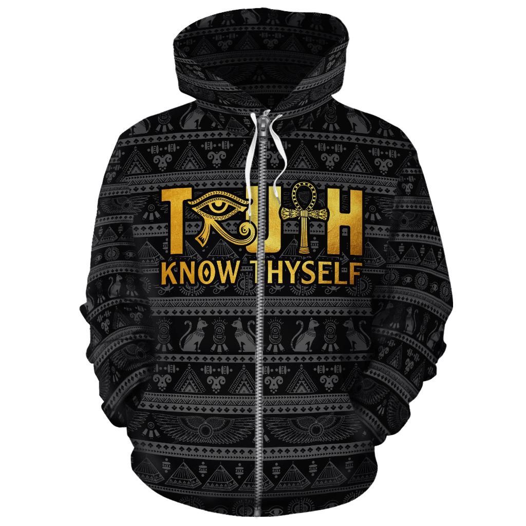 Truth Know Thyself All-over Hoodie 2 Hoodie Tianci Zip S 