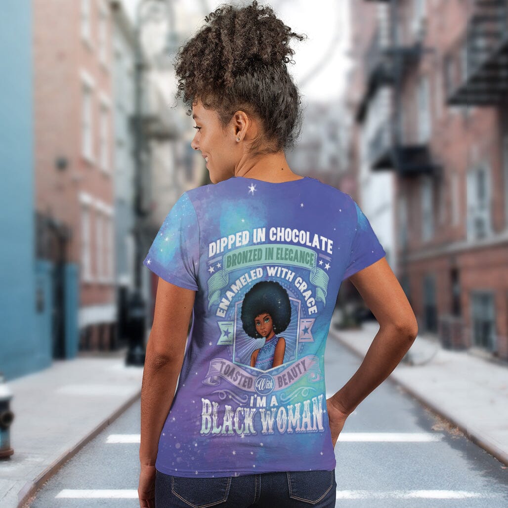 I'm A Black Woman T-shirt AOP Tee Tianci 