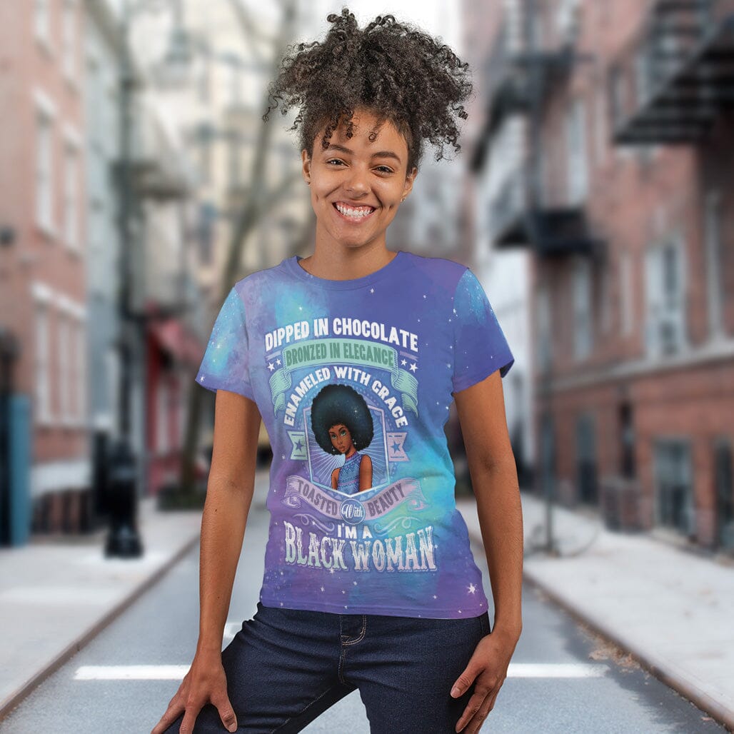 I'm A Black Woman T-shirt AOP Tee Tianci 