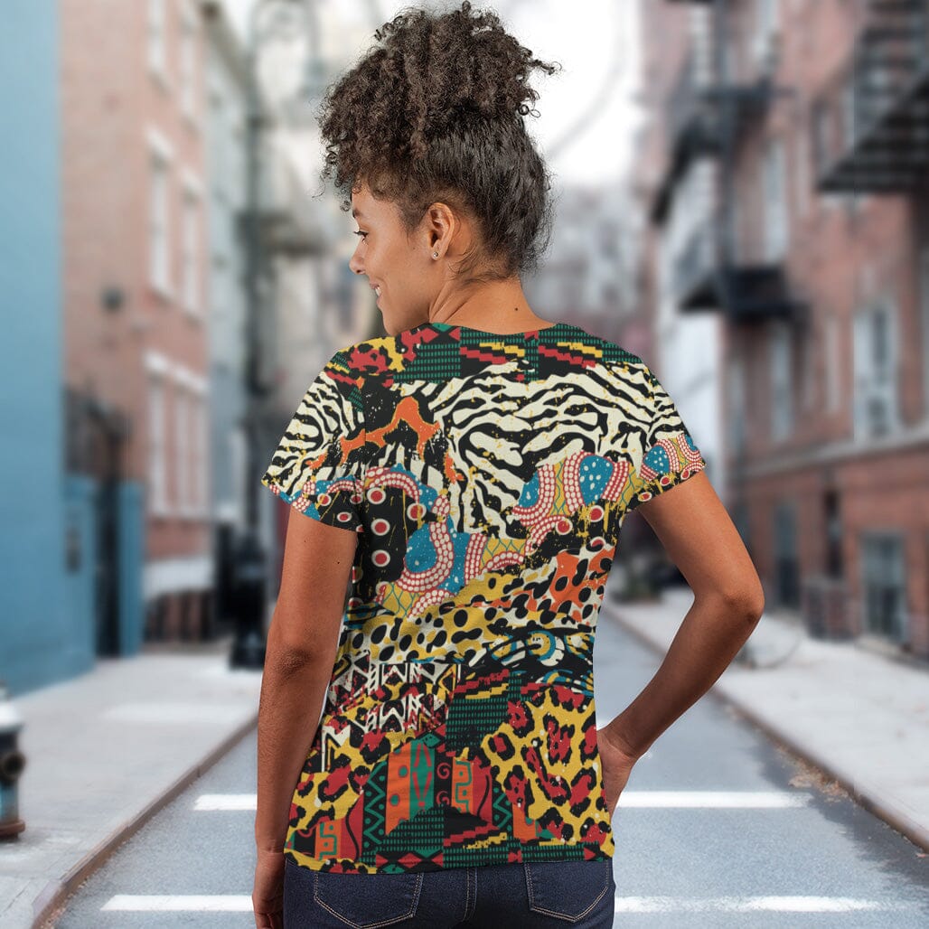 African Patchwork 2 T-shirt AOP Tee Tianci 