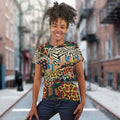 African Patchwork 2 T-shirt AOP Tee Tianci 