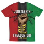 Juneteenth Freedom Day T-shirt AOP Tee Tianci 