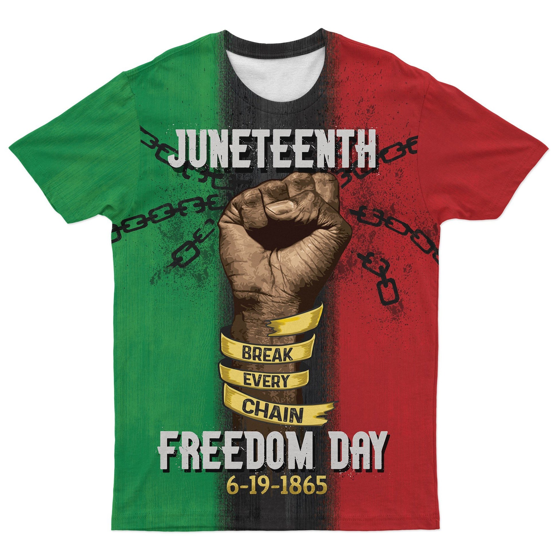 Juneteenth Freedom Day T-shirt AOP Tee Tianci S 