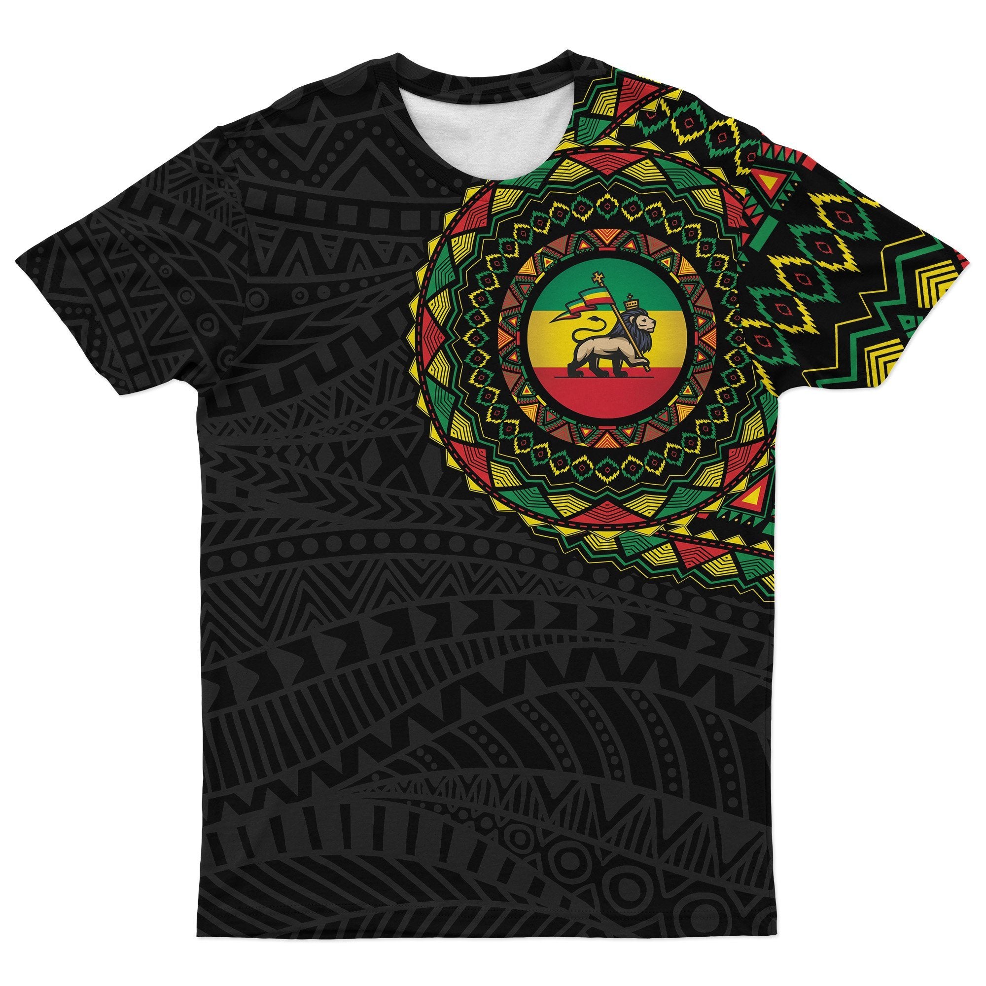 Ethiopia Flag T-shirt AOP Tee Tianci S 