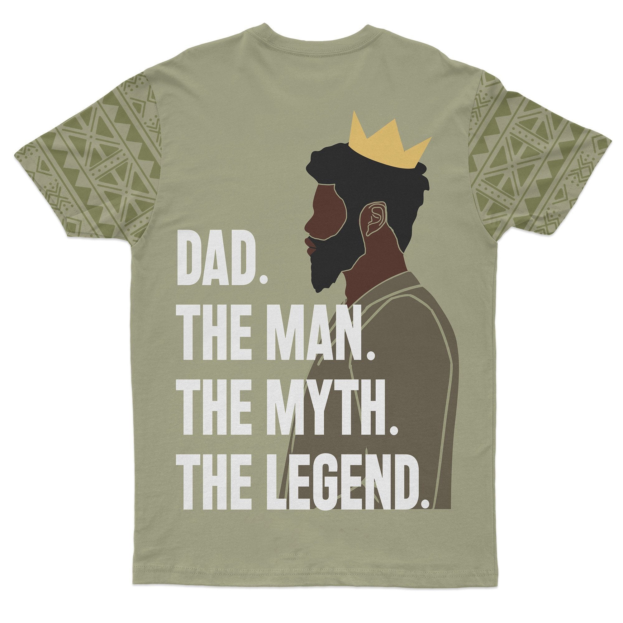 Personalized Black Dad T-shirt AOP Tee Tianci 