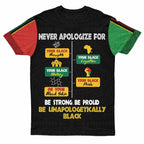 Never Apologize For Your Pride T-shirt AOP Tee Tianci 