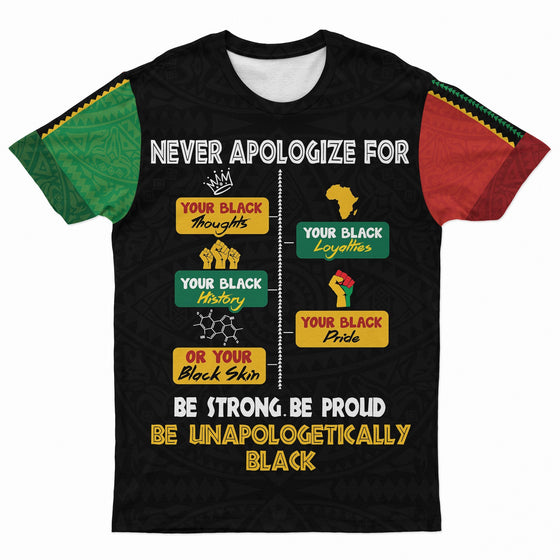 Never Apologize For Your Pride T-shirt AOP Tee Tianci S