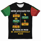 Never Apologize For Your Pride T-shirt AOP Tee Tianci S 