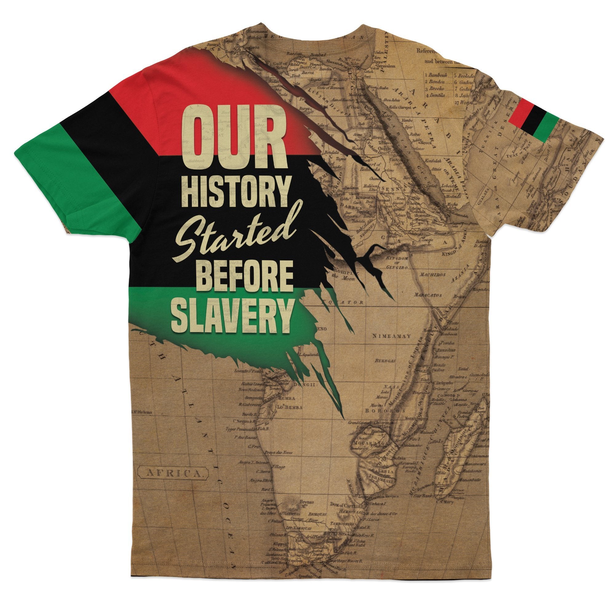 Power African T-shirt AOP Tee Tianci 