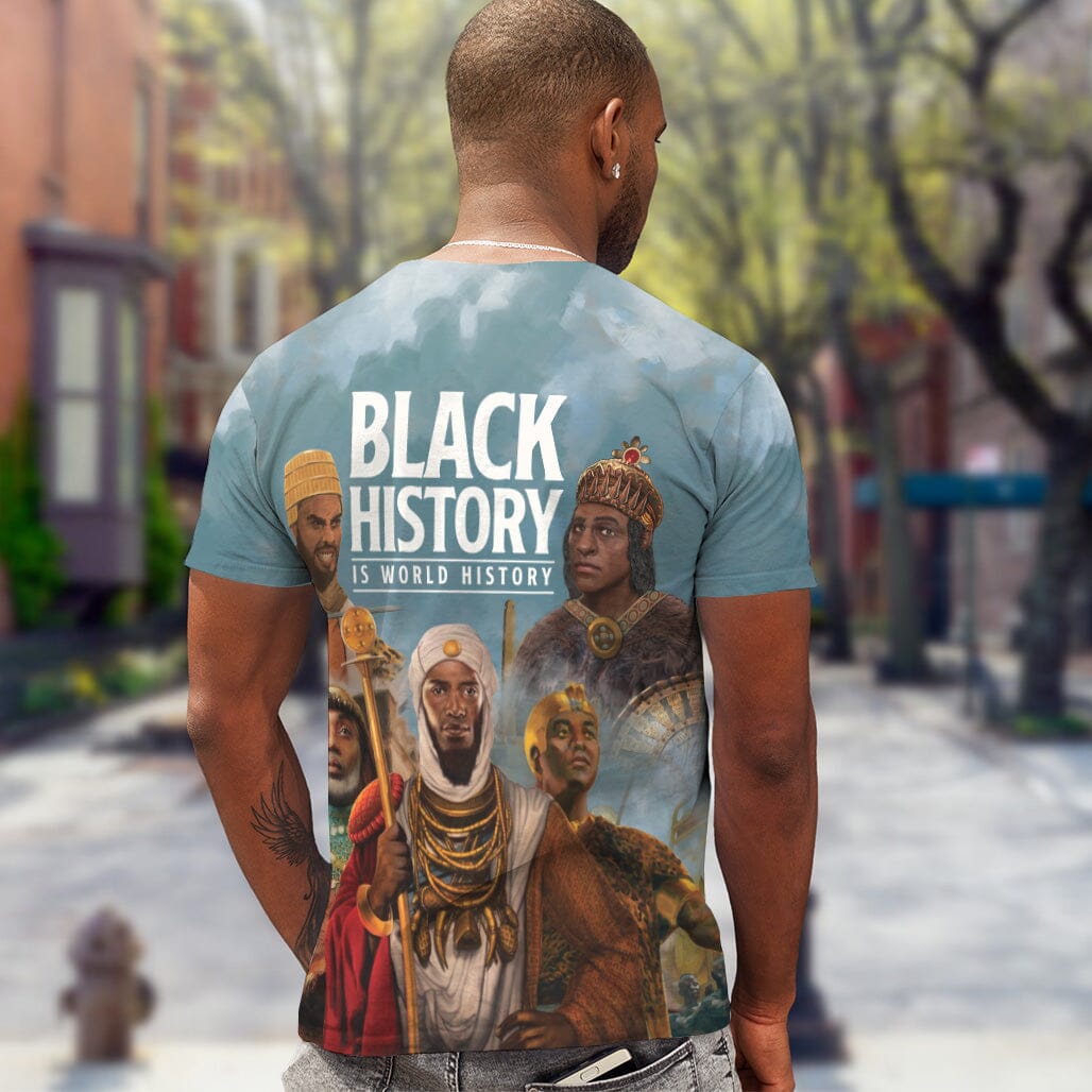 Black History Is World History T-shirt AOP Tee Tianci 