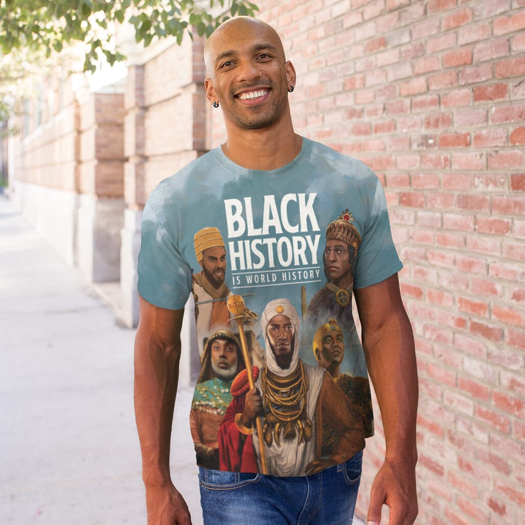 Black History Is World History T-shirt AOP Tee Tianci 