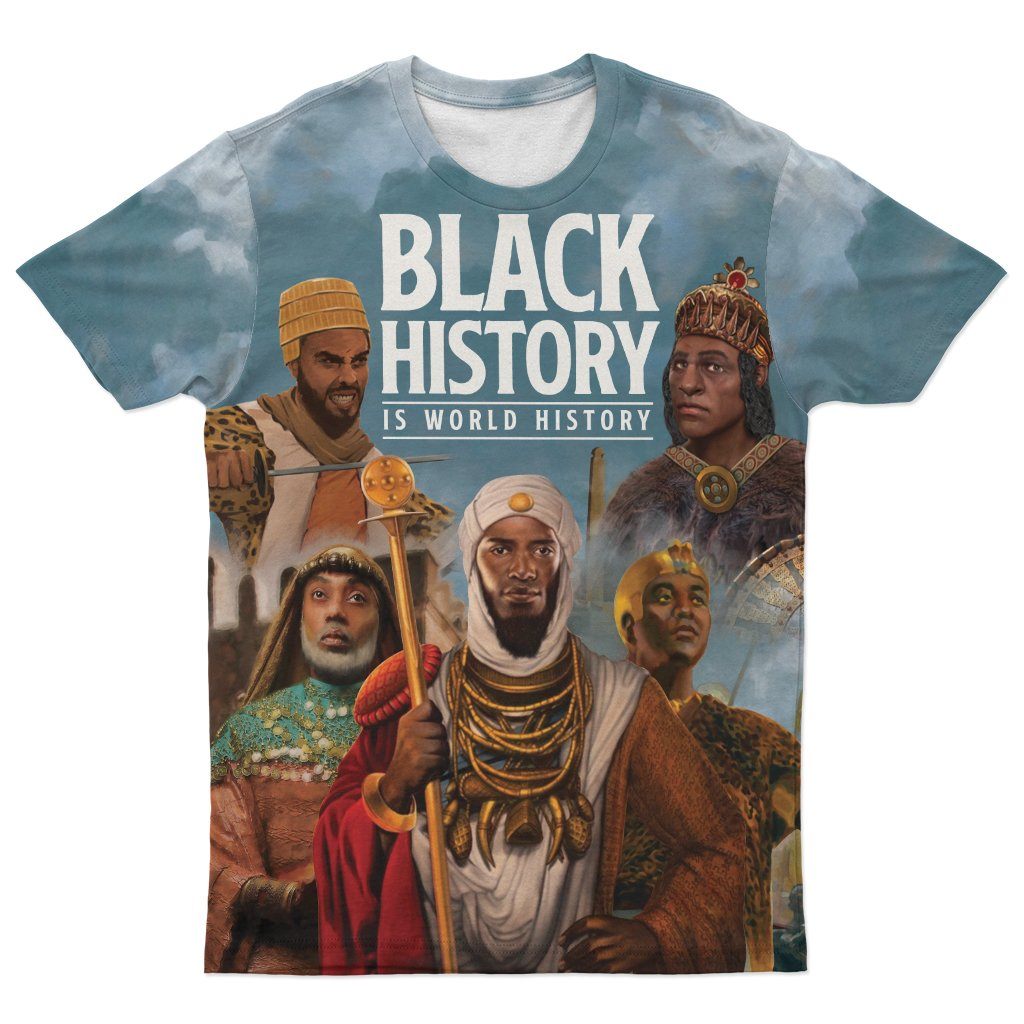 Black History Is World History T-shirt AOP Tee Tianci S 